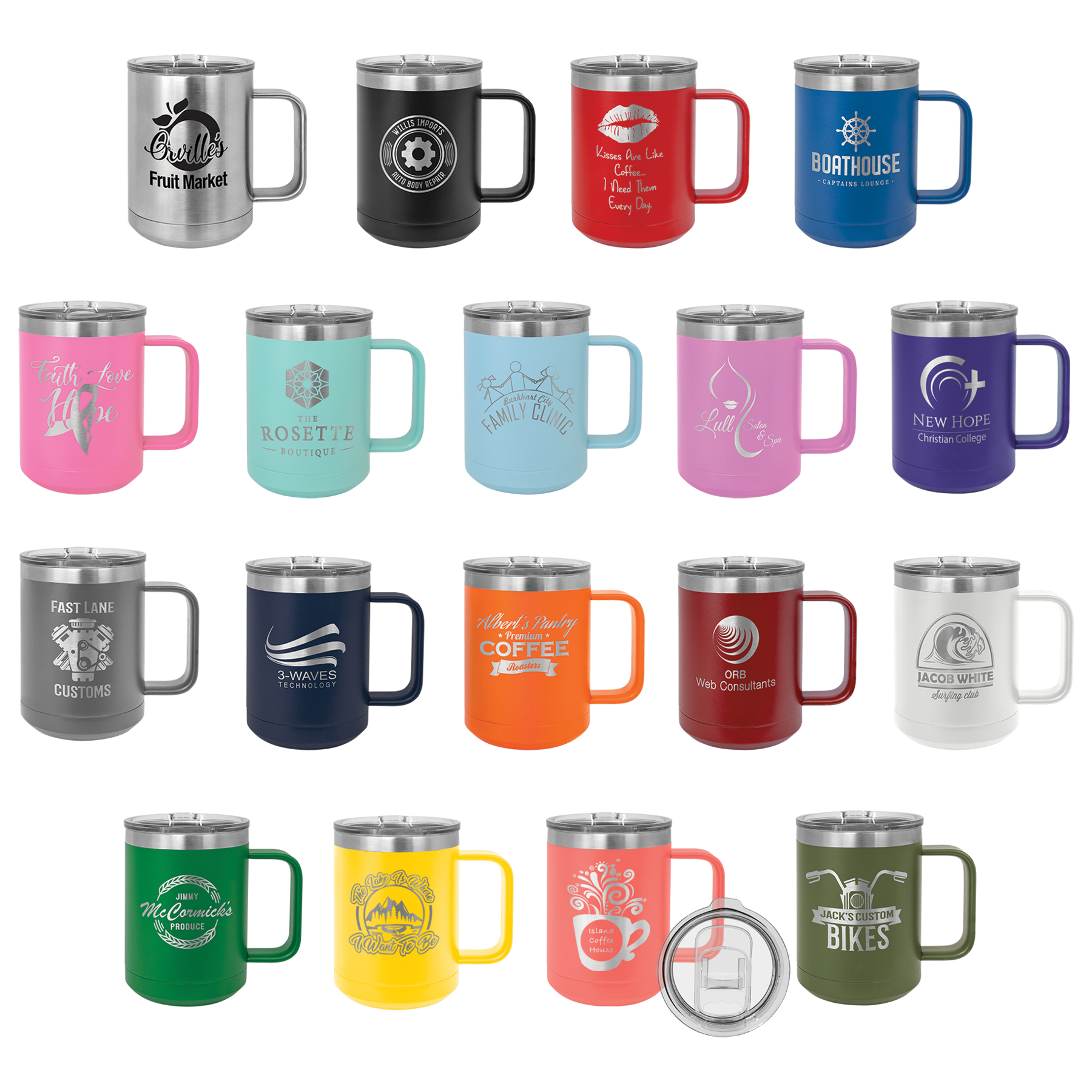 Polar Camel Vacuum Insulated Mug with Slider Lid