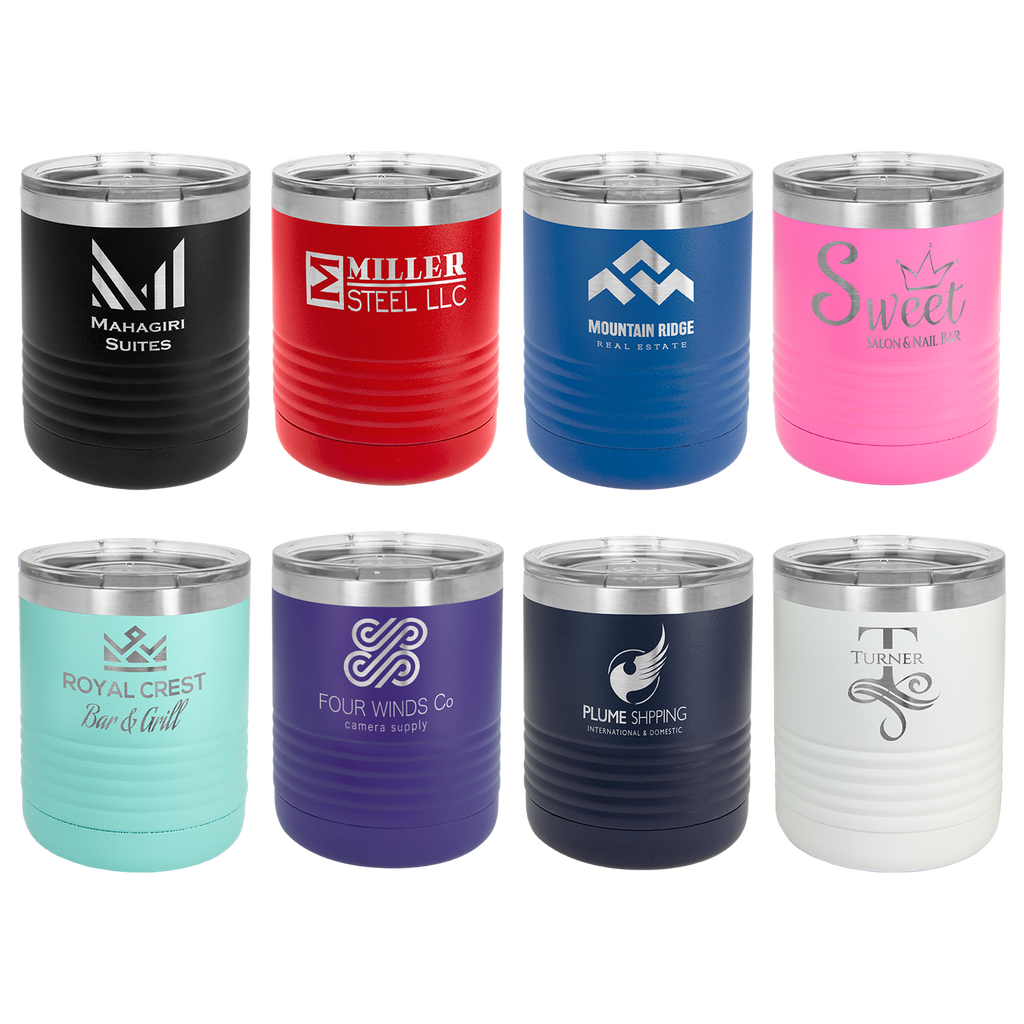 Polar Camel 10 oz. Vacuum Insulated Ringneck Tumbler with Clear Lid
