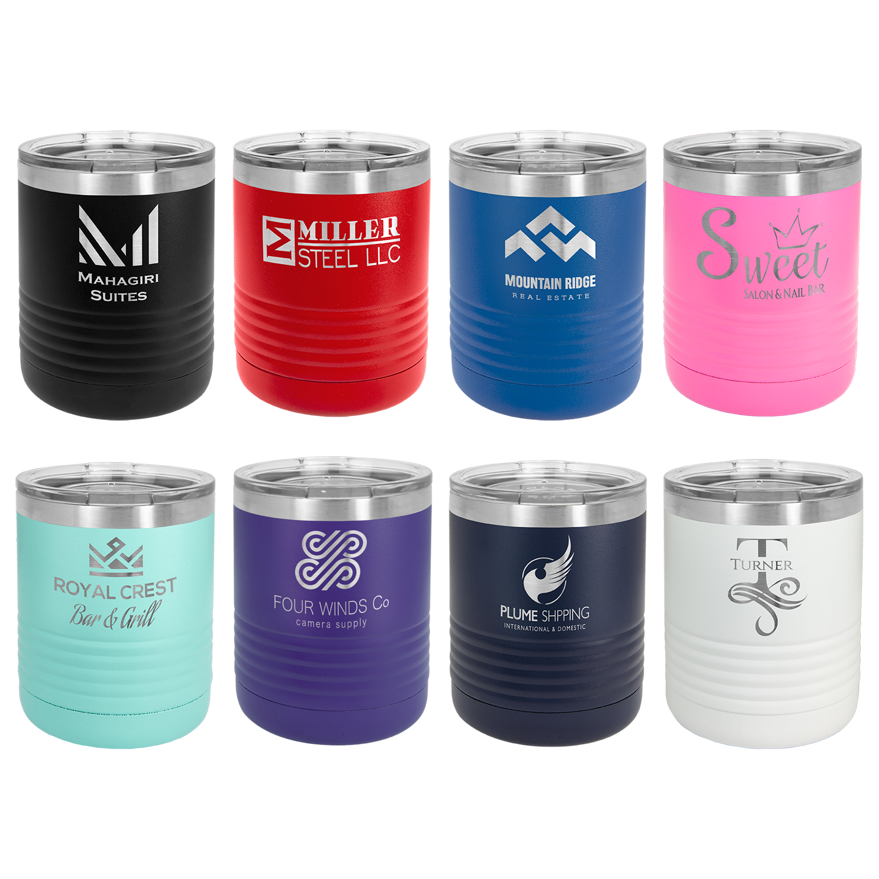 Polar Camel 10 oz. Vacuum Insulated Ringneck Tumbler with Clear Lid