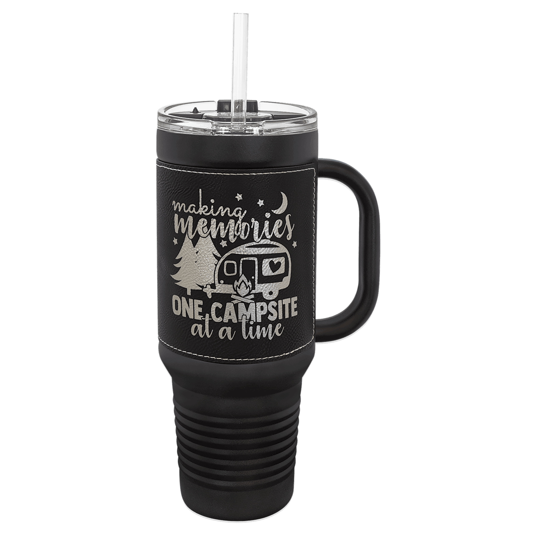 40 oz. Polar Camel Insulated Leather Travel Mug