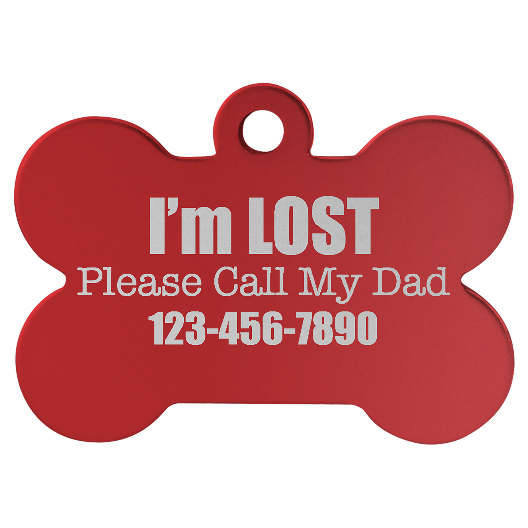 Laserable Anodized Aluminum Pet Tag