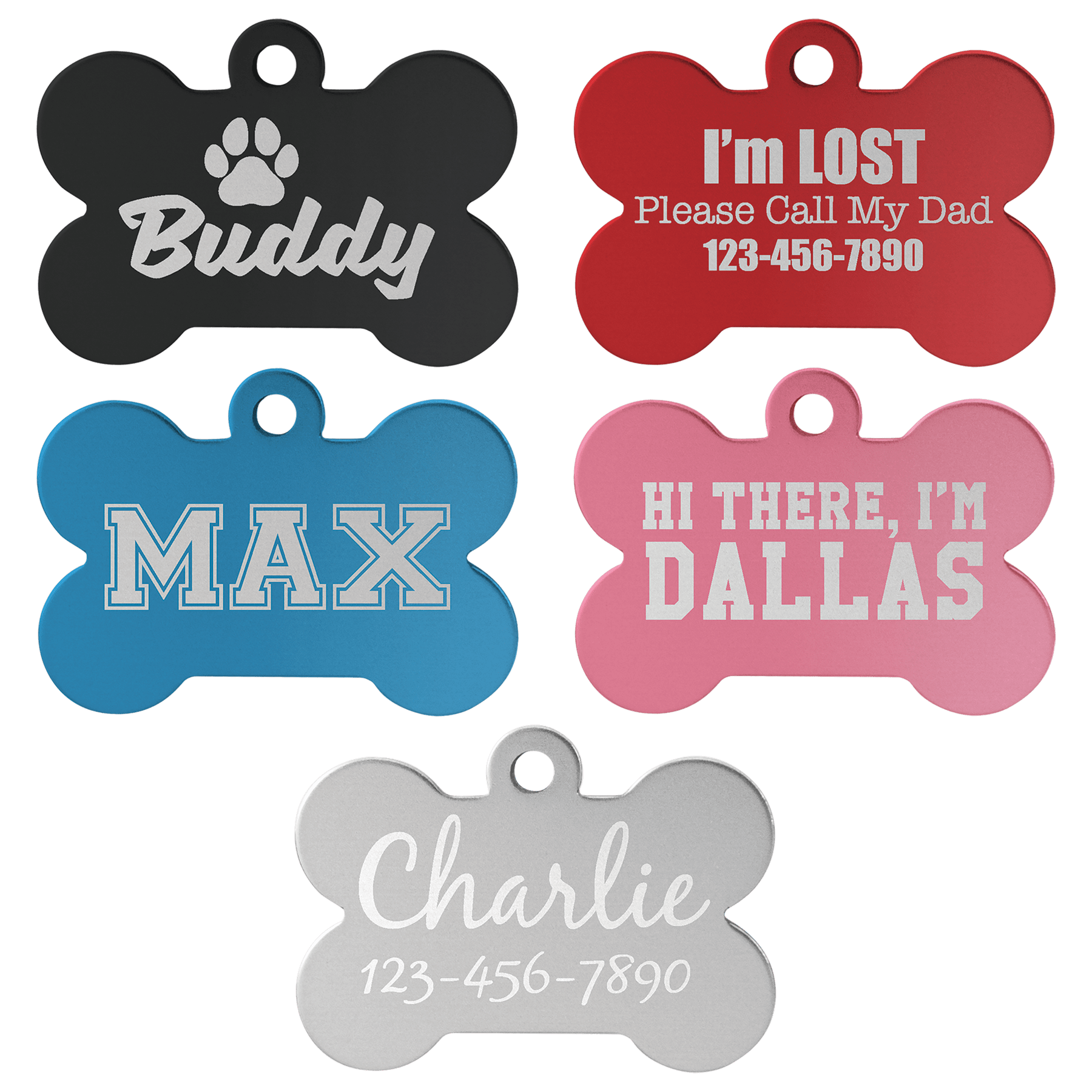 Laserable Anodized Aluminum Pet Tag
