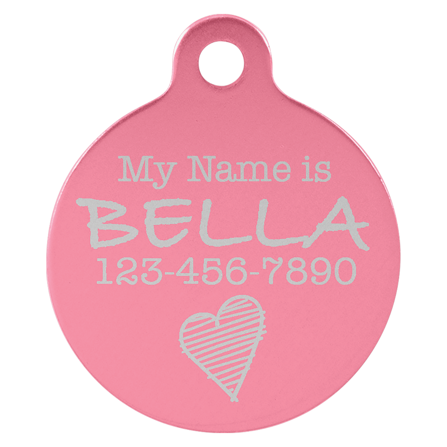 Laserable Anodized Aluminum Pet Tag