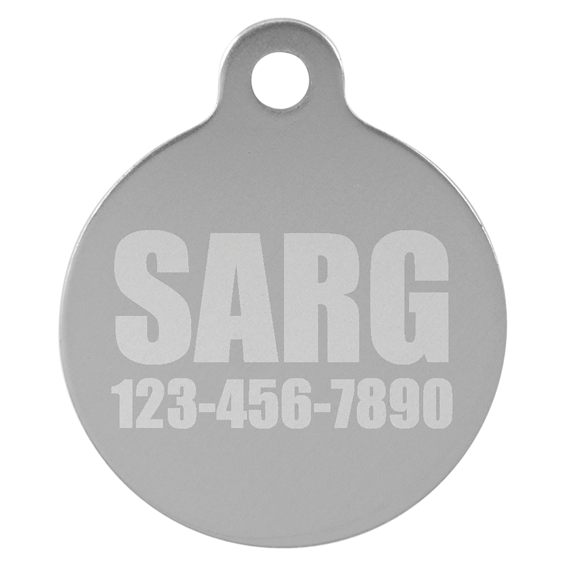 Laserable Anodized Aluminum Pet Tag