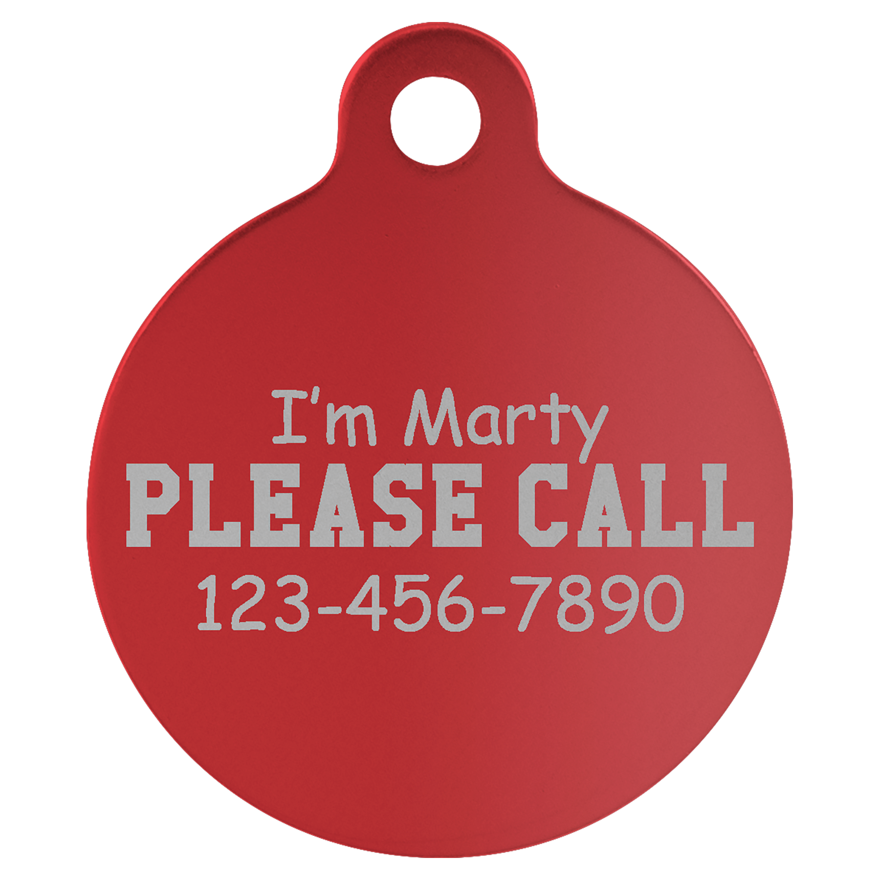 Laserable Anodized Aluminum Pet Tag