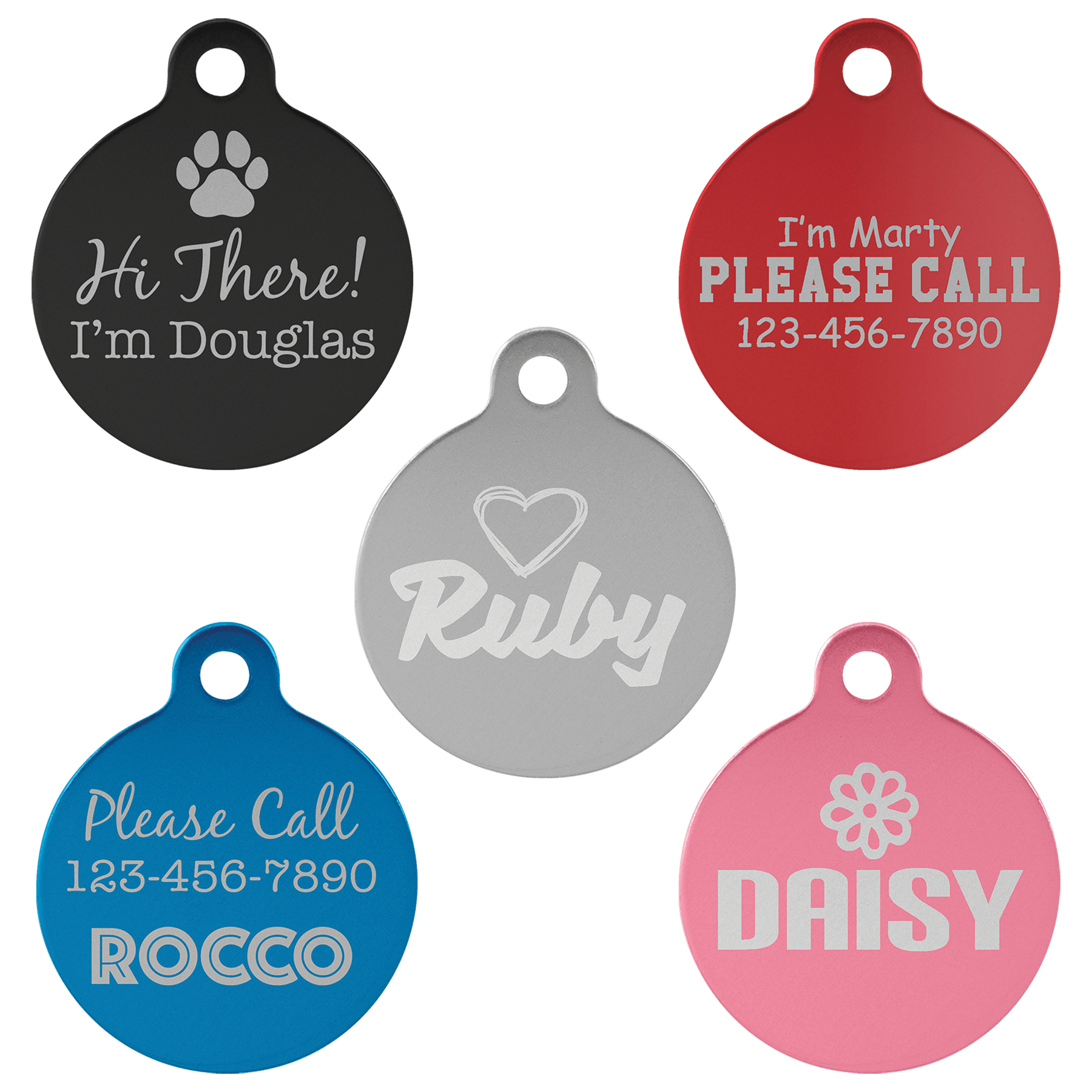 Laserable Anodized Aluminum Pet Tag
