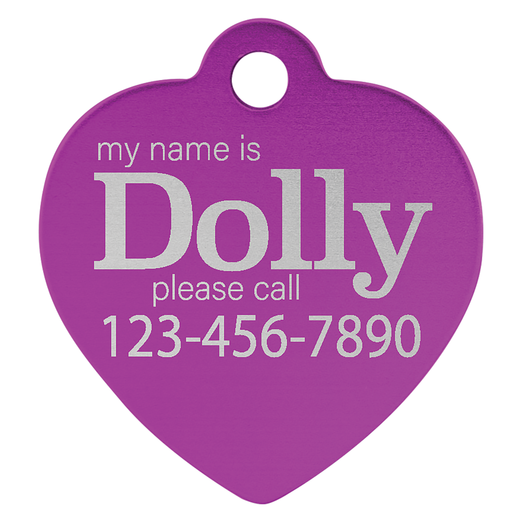 Laserable Anodized Aluminum Pet Tag