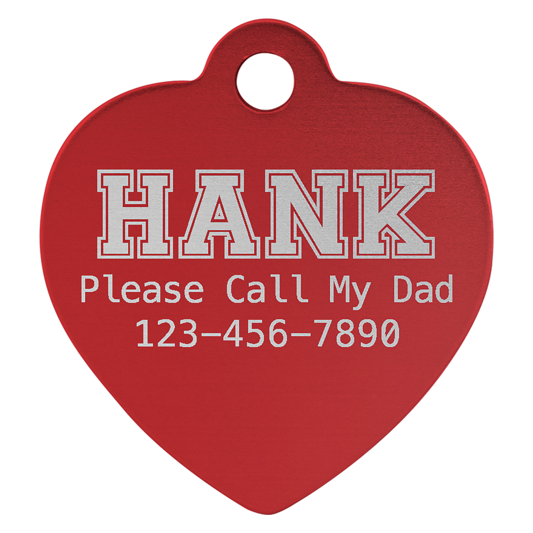 Laserable Anodized Aluminum Pet Tag