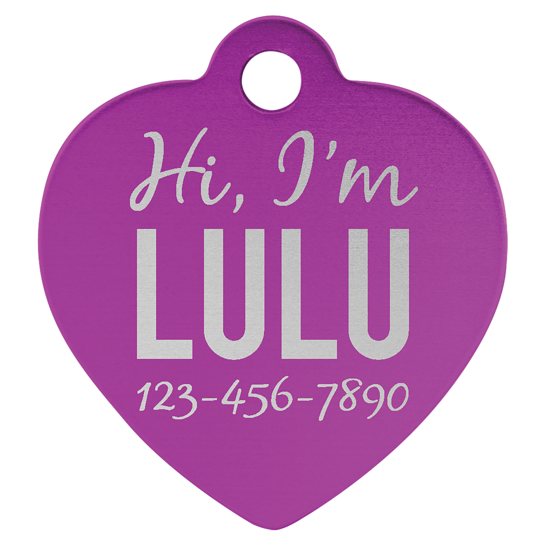 Laserable Anodized Aluminum Pet Tag