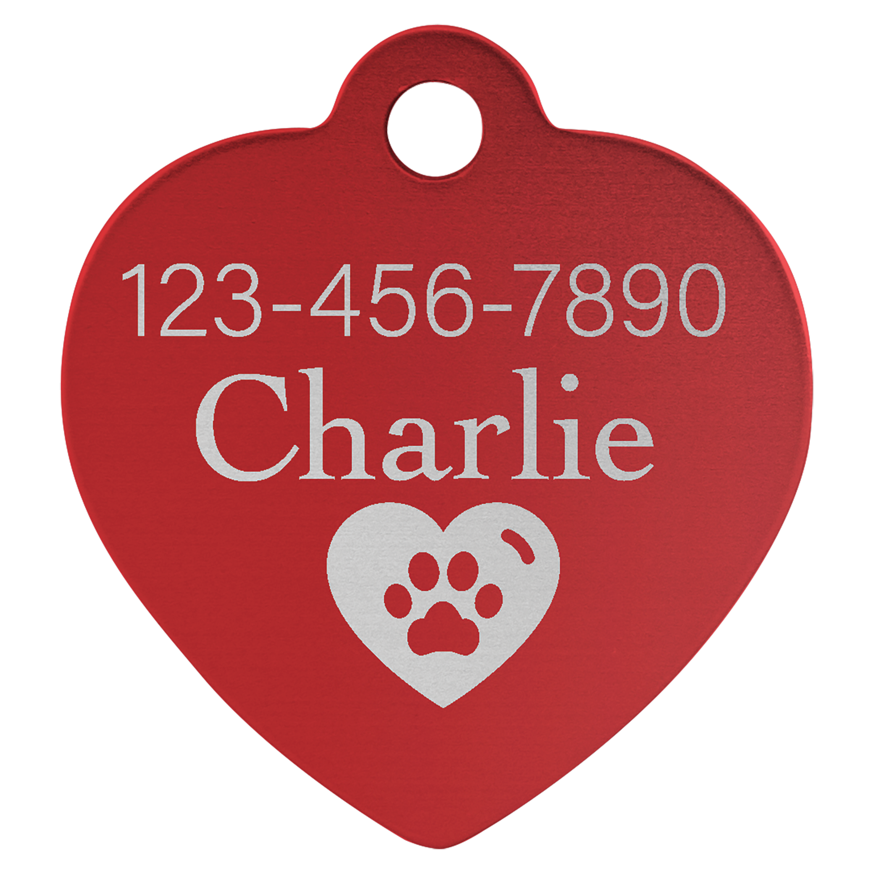 Laserable Anodized Aluminum Pet Tag
