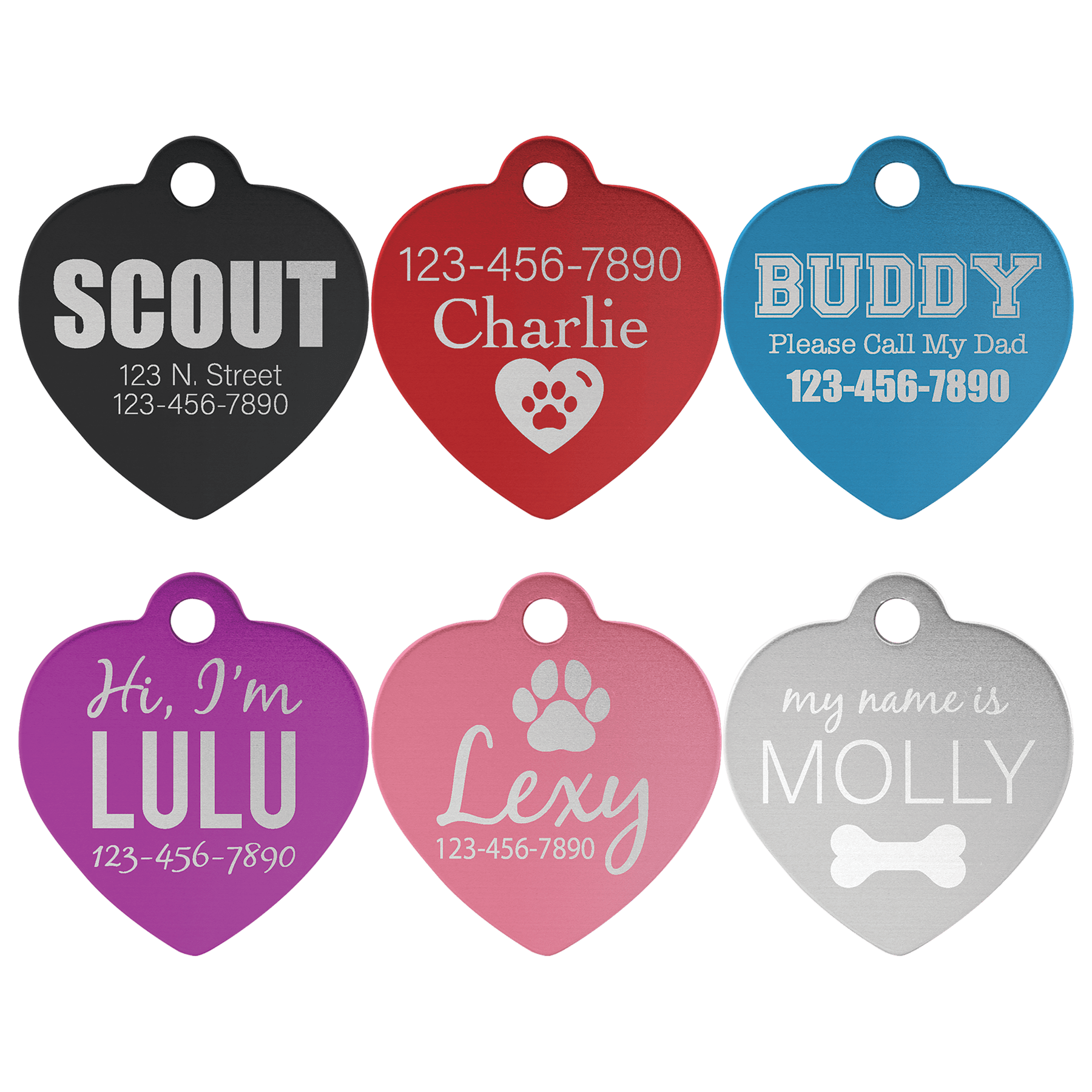 Laserable Anodized Aluminum Pet Tag