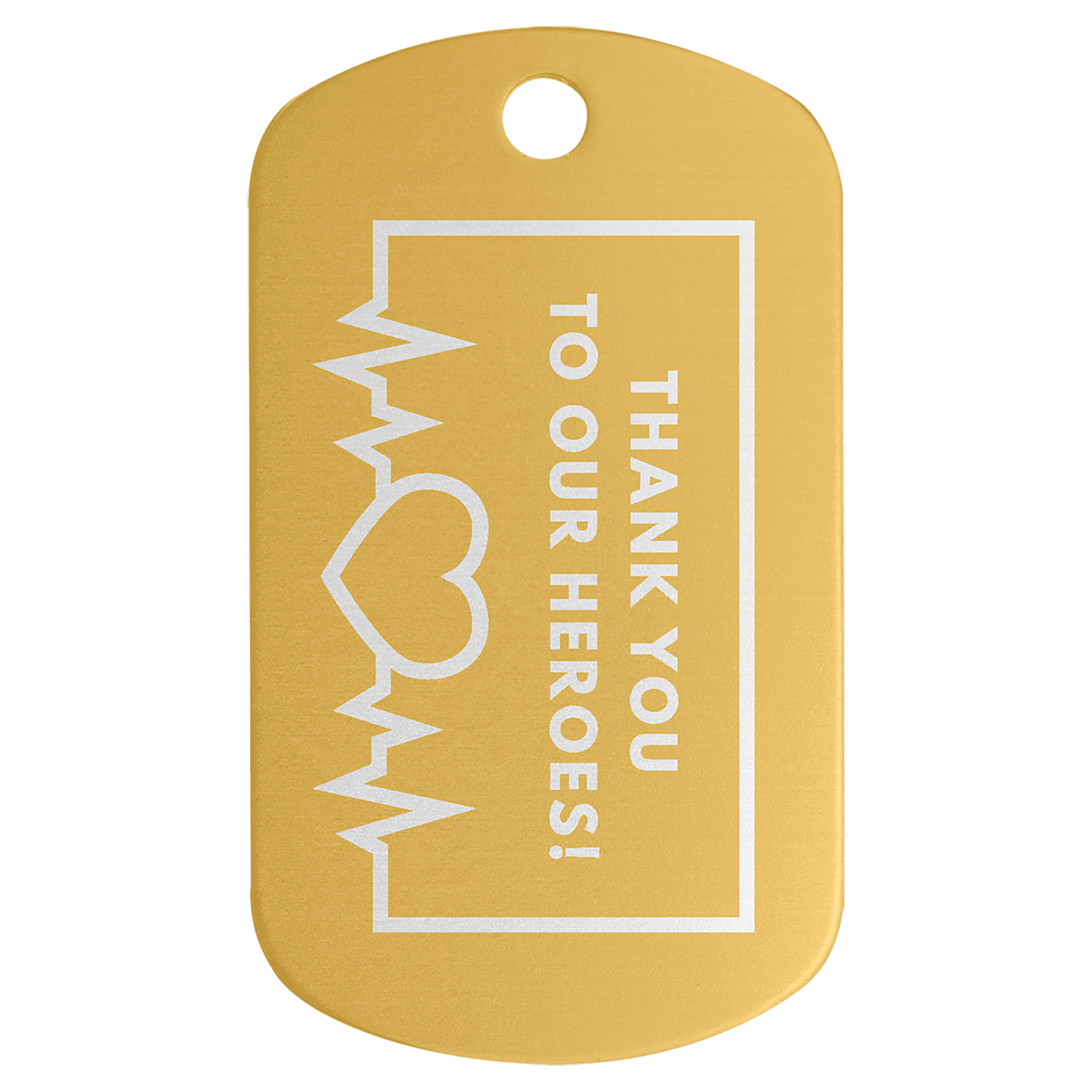 1" x 2" Aluminum  G.I. Tag