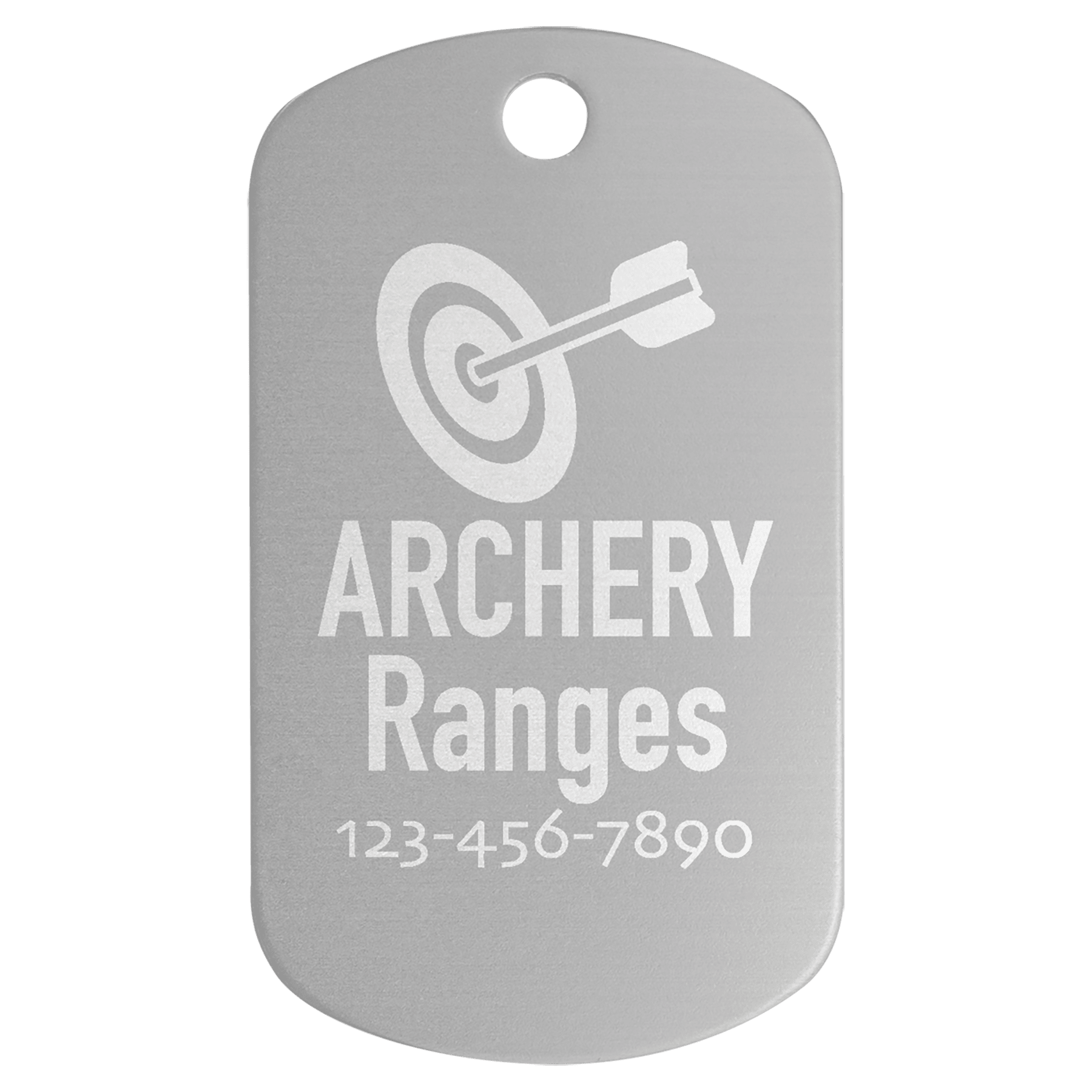 1" x 2" Aluminum  G.I. Tag